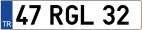 Truck License Plate